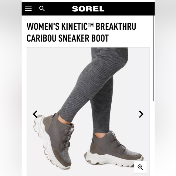 SOREL Women’s Waterproof Kinetic Breakthru Caribou Sneaker, Size 7.5, EUC - Picture 9 of 9